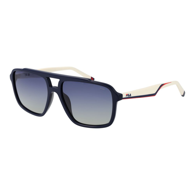Blue plastic sunglasses-null