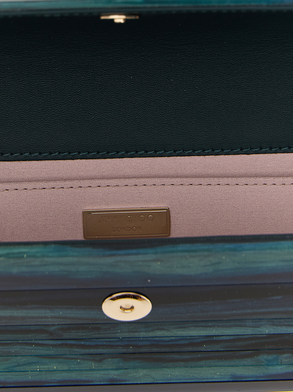 Bicolor polyester clutch bag-null