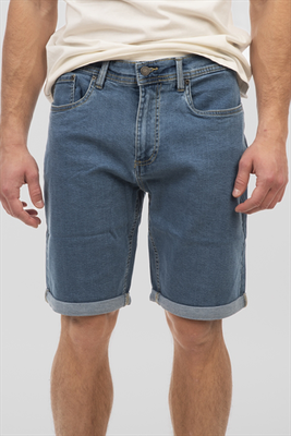 Denim ripped bermuda shorts, Jean, medium
