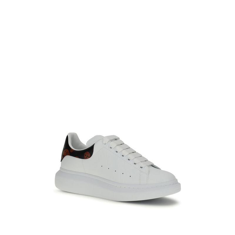 White calf leather bos taurus low top sneakers-null
