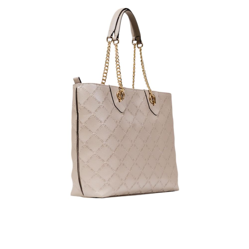 Beige polyethylene handbag-null
