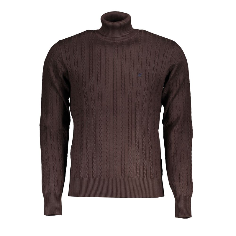 Marrone viscosa uomo maglia-null