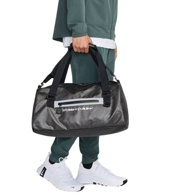 Elemental pro-storm duffel bag, Black / Reflective Silver, medium