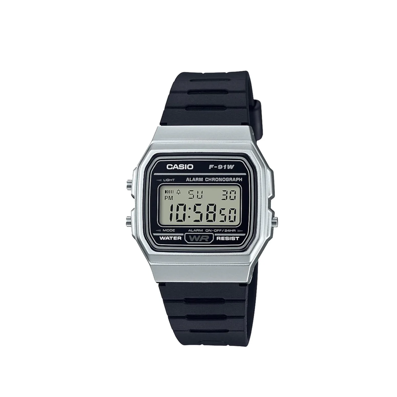 Casio watch classic sports digital black/silver f-91wm-1bdf-null