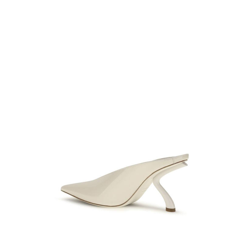 Beige calf leather bos taurus mules-null