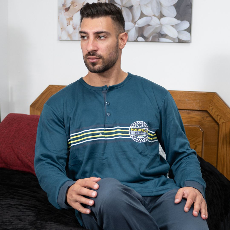 Mens pajamas with stamp #m3304-null