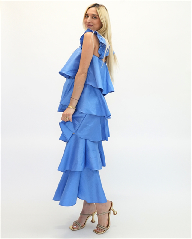 Ponytails scorpios maxi frill dress ss2517-n-null