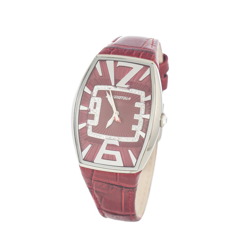 Multicolor leather dress watch-null