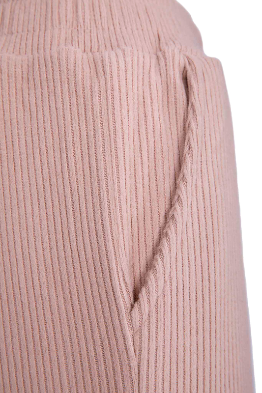 Ribbed knit trousers-null