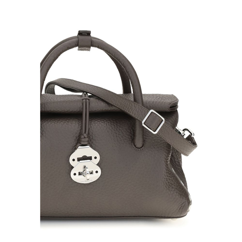 Brown calf leather bos taurus shoulder bag-null