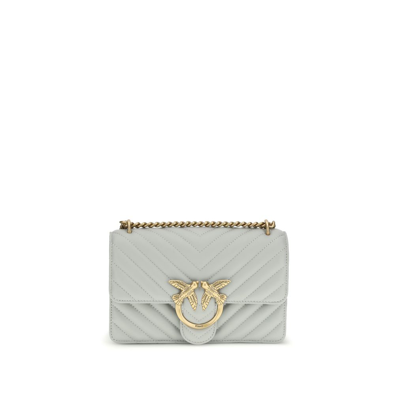 Gray calf leather bos taurus shoulder bag-null