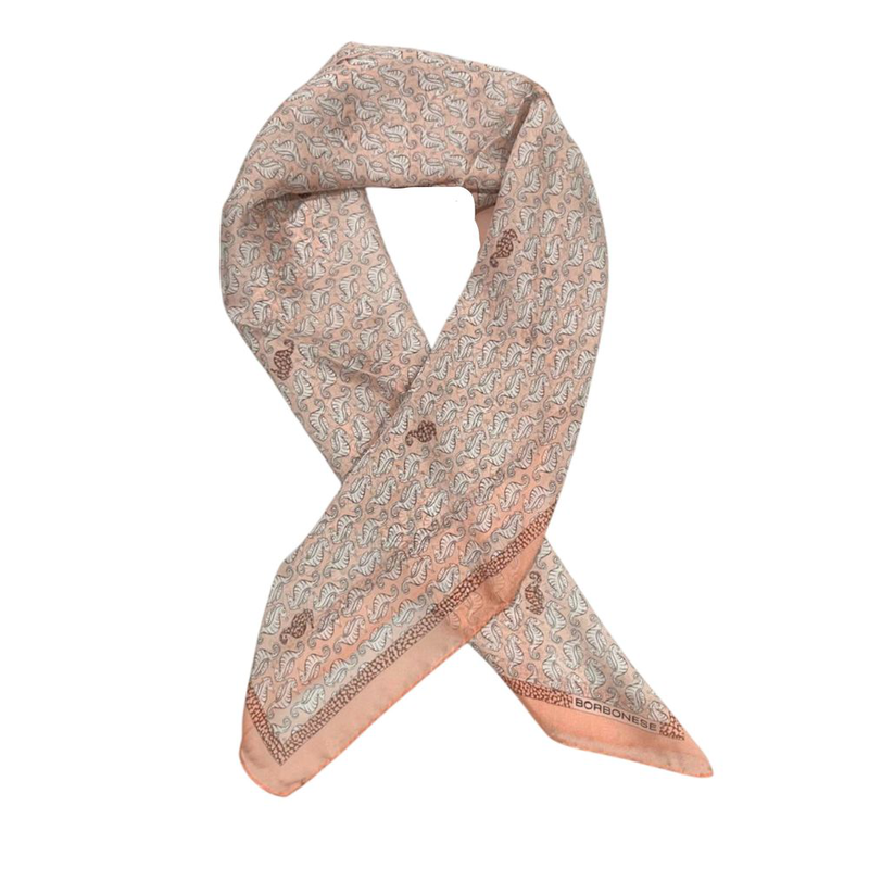 Pink silk women scarf-null