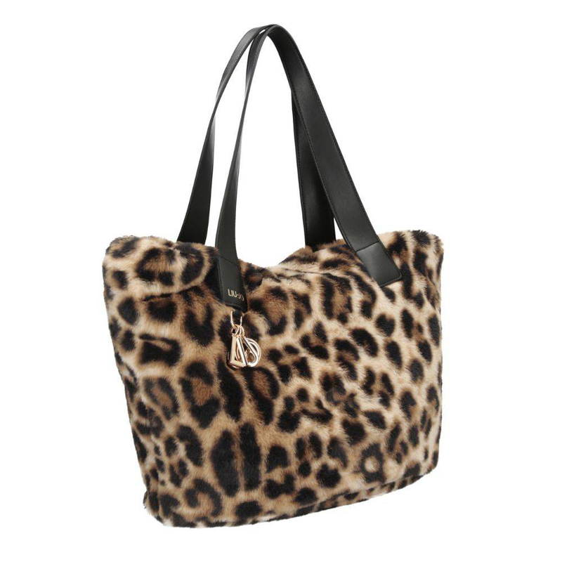 Liu Jo large faux fur hobo bag-null