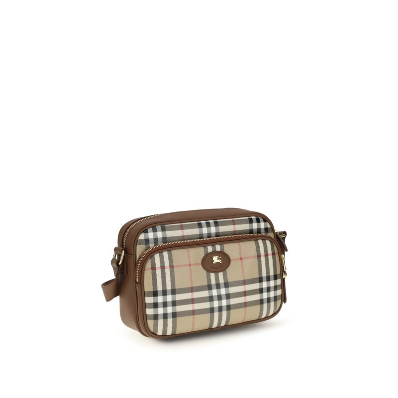 Beige cotton shoulder bag-null