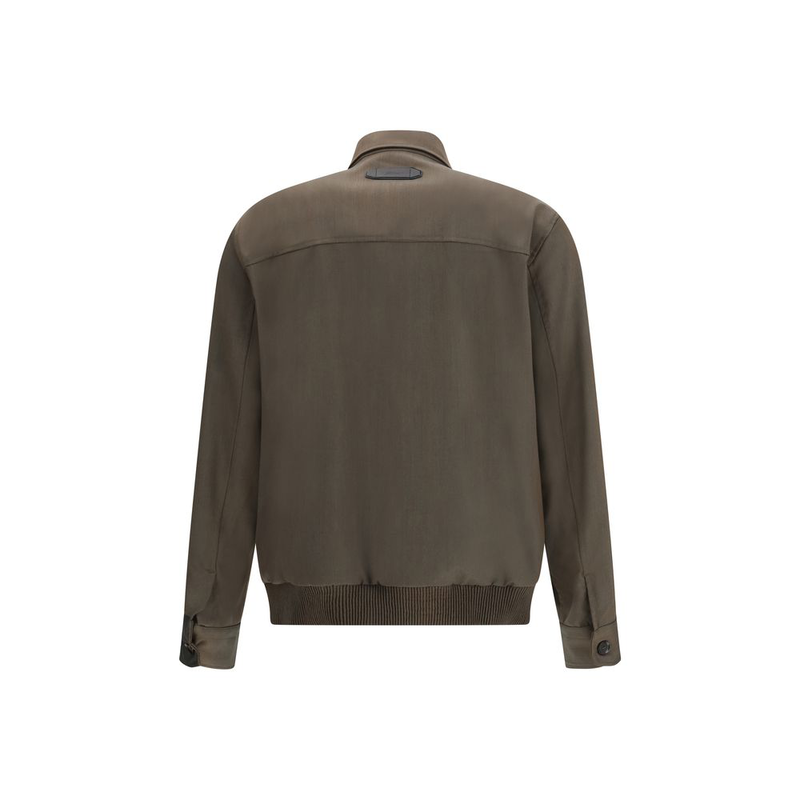 Bicolor wool coat-null