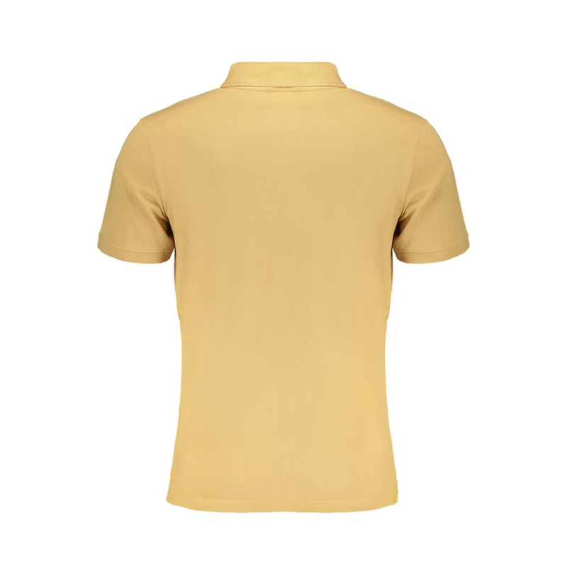 Beige cotton men polo-null