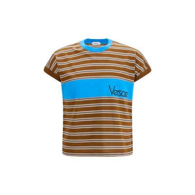 Brown cotton t-shirt, Brown, medium