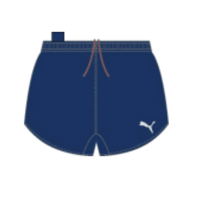 Mens running short, Navy, medium