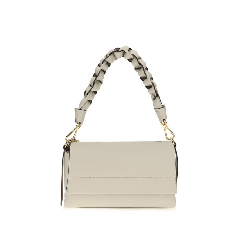 Beige calf leather bos taurus shoulder bag-null