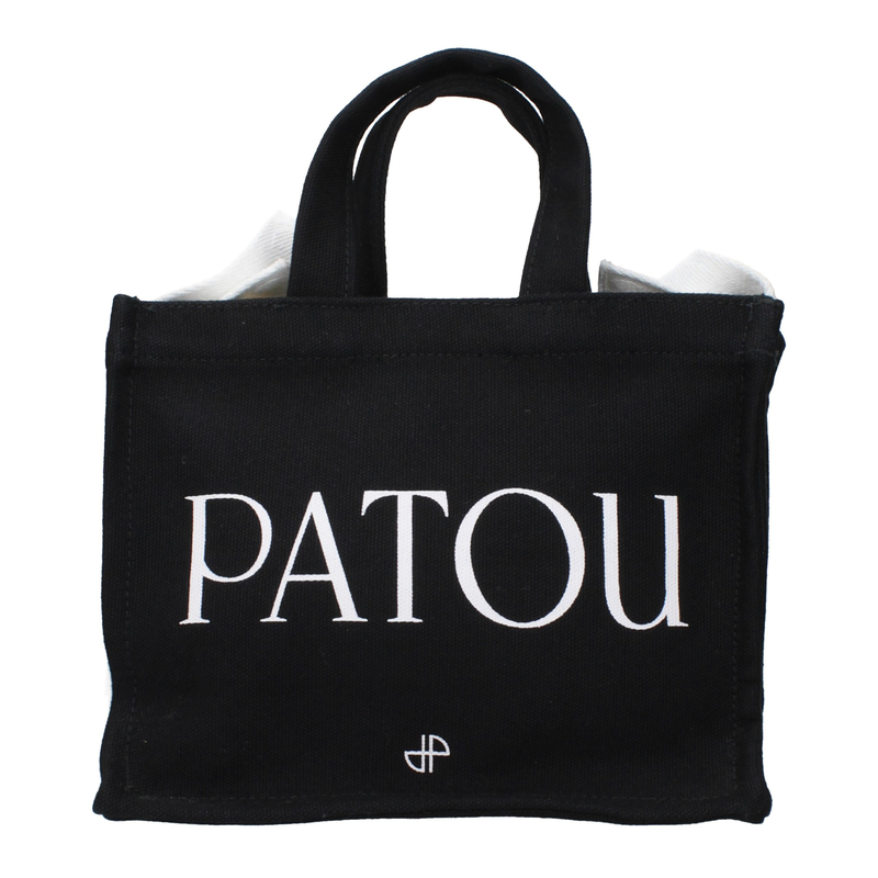 Black cotton handbag-null