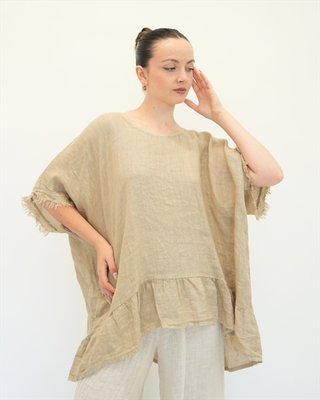 Shirt oversized 7029, Beige, medium