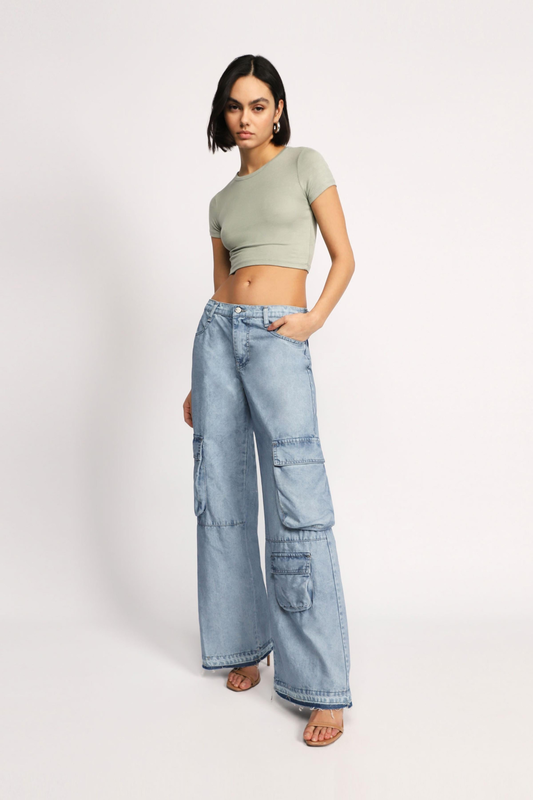Trousers jeans cargo p1hxem8nib-null