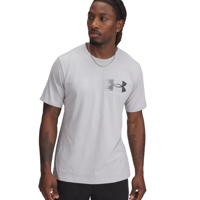 Under armour m lc fly in logo ss men t-shirt grey 1390206-011, Grey, medium