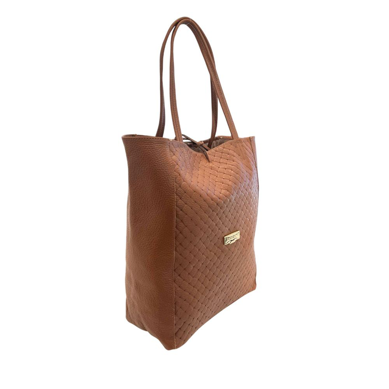 Brown leather women bag-null