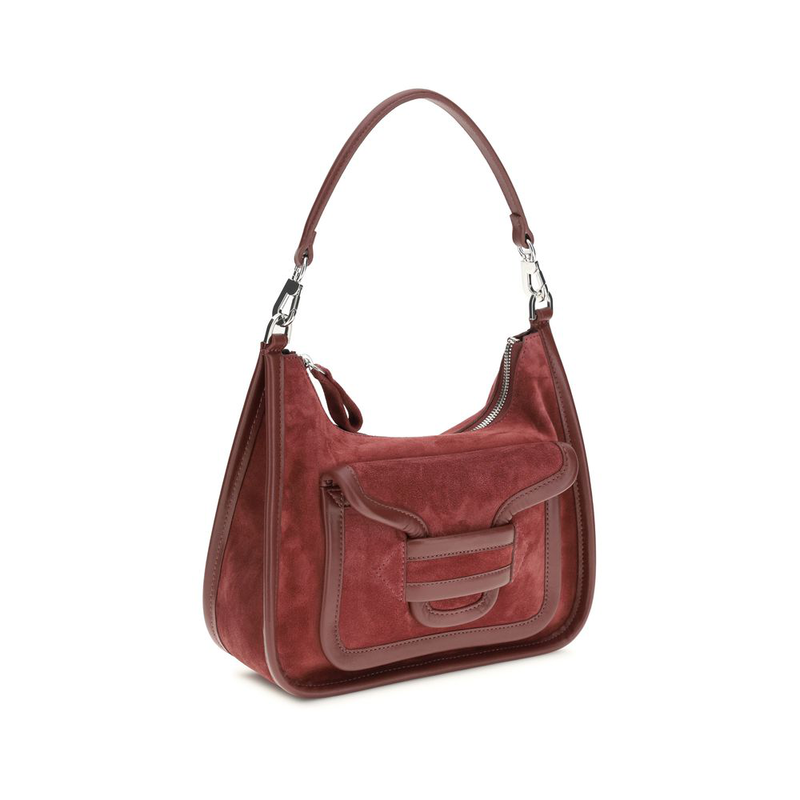Bordeaux calf leather bos taurus shoulder bag-null