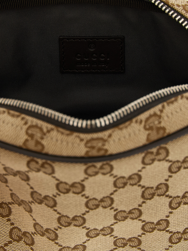 Beige polyester crossbody bag-null