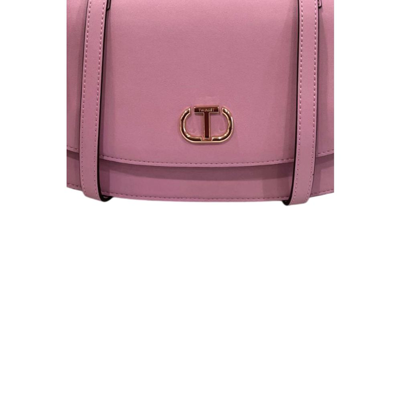Pink pu women shoulder bag-null