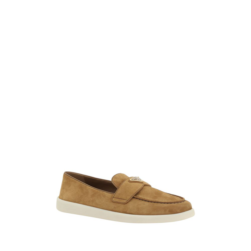 Brown calf leather bos taurus slip-on loafers-null