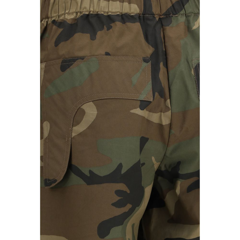 Bicolor cotton casual pants-null
