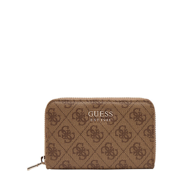 Guess γυναικείο πορτοφόλι, Beige Logo, medium