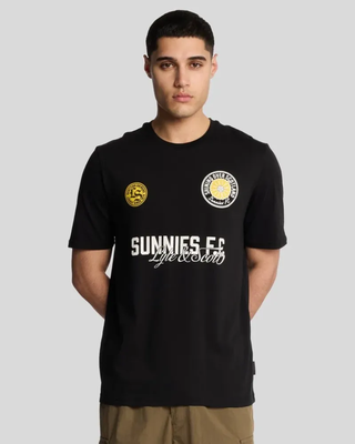 Sunnies fc graphic t-shirt z865 jet black, Z865 Jet Black, medium