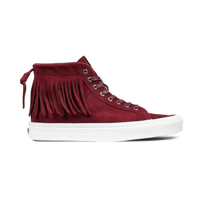 Vans suede sk8-hi moc shoes, Bordeaux, medium