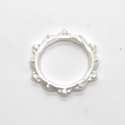 Ring pure silver (999.9) ('all that is' collection) 1007