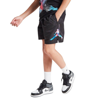 Nike jordan boys mj ess poolside hbr short, Black, medium