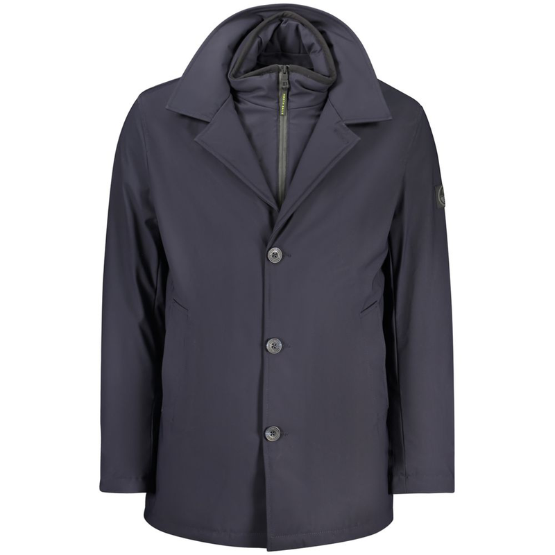 Blue polyester men's jacket-null