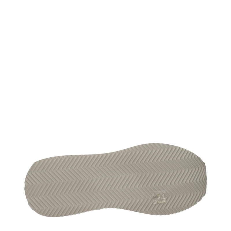 Beige fabric low top sneakers-null