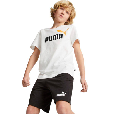 Boys short-jersey set, White / Black, medium