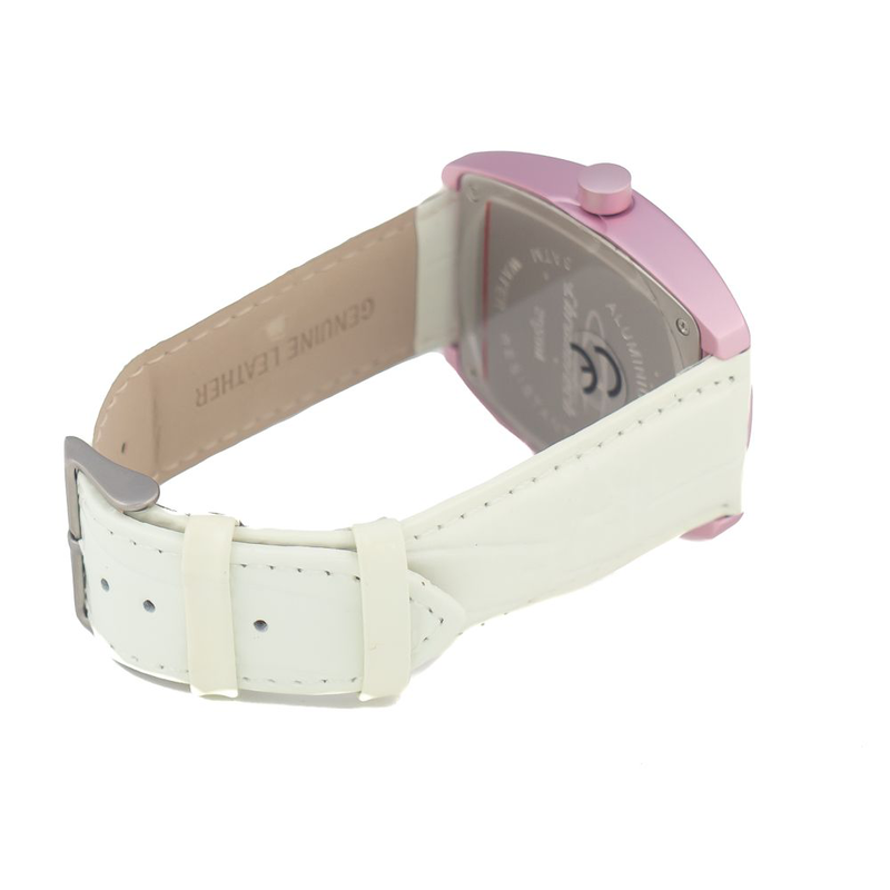 Multicolor leather dress watch-null