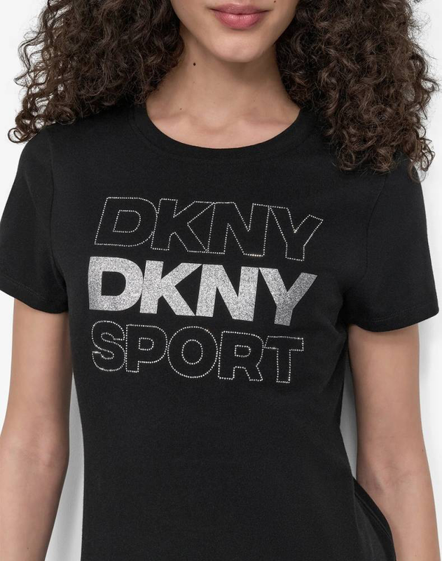 Dkny embellished logo tee-null