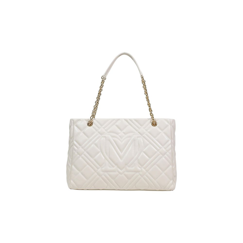 Beige polyethylene handbag-null