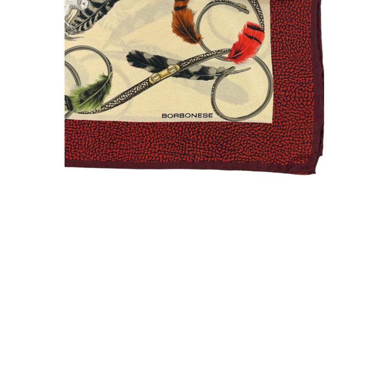 Beige silk women scarf-null