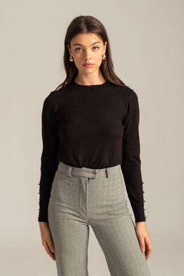 Tessa knitted top, Vanilia, medium