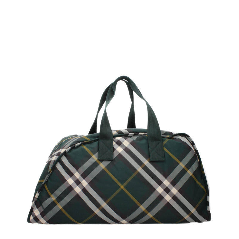 Green fabric luggage and travel-null