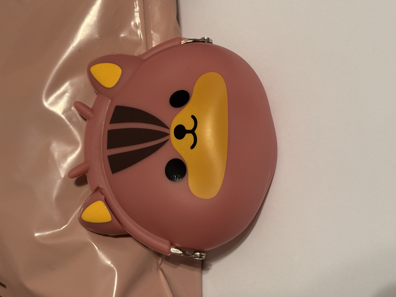 Pvc – coin wallets for girls - light brown skunk, , medium image number null