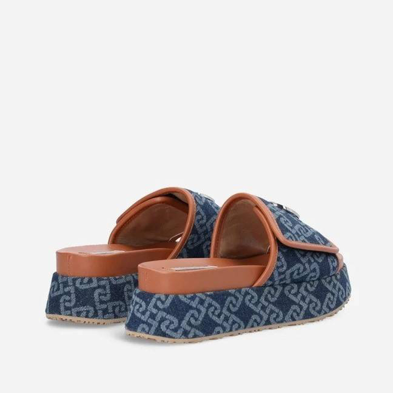 Frida 26 - monogram flatform sandals image number null
