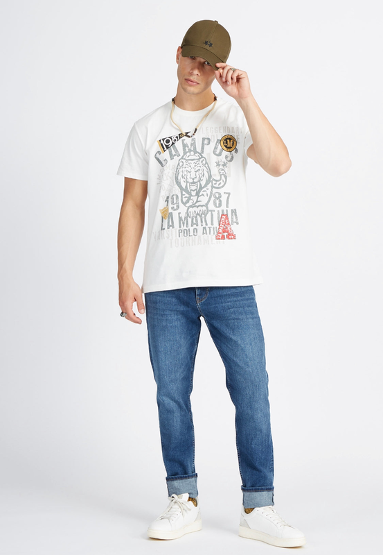 Product image: La martina man 5 pkts pants denim stretch vmt006-null